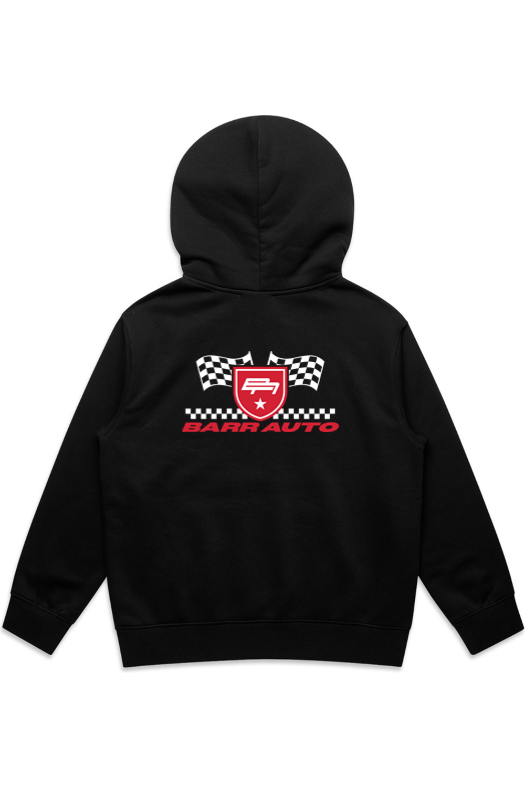 BARR AUTOMOTIVE RACING BLACK YOUTH HOODIE | BARR AUTOMOTIVE