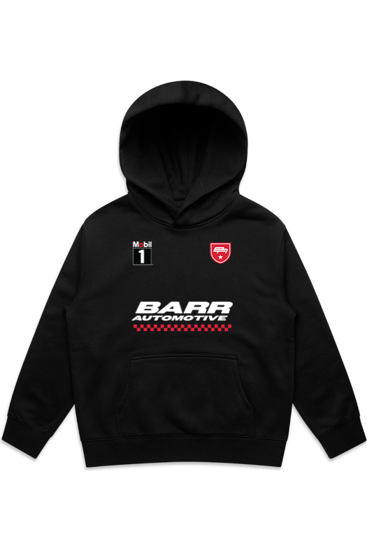 BARR AUTOMOTIVE RACING BLACK YOUTH HOODIE | BARR AUTOMOTIVE