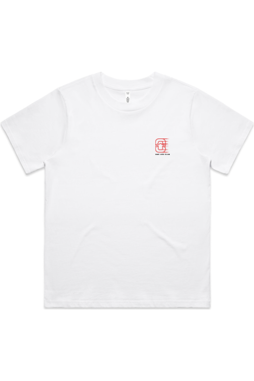 ONE LIFE CLUB MEMBERS ONLY WOMEN'S CLASSIC MINUS WHITE TEE | ONE LIFE CLUB