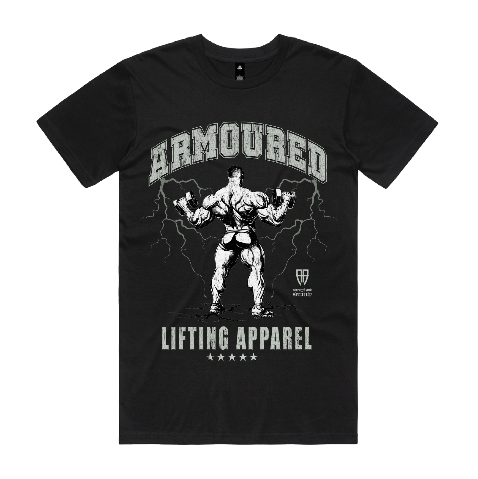 ARMOURED BLACK TEE | ARMOURED MERCH