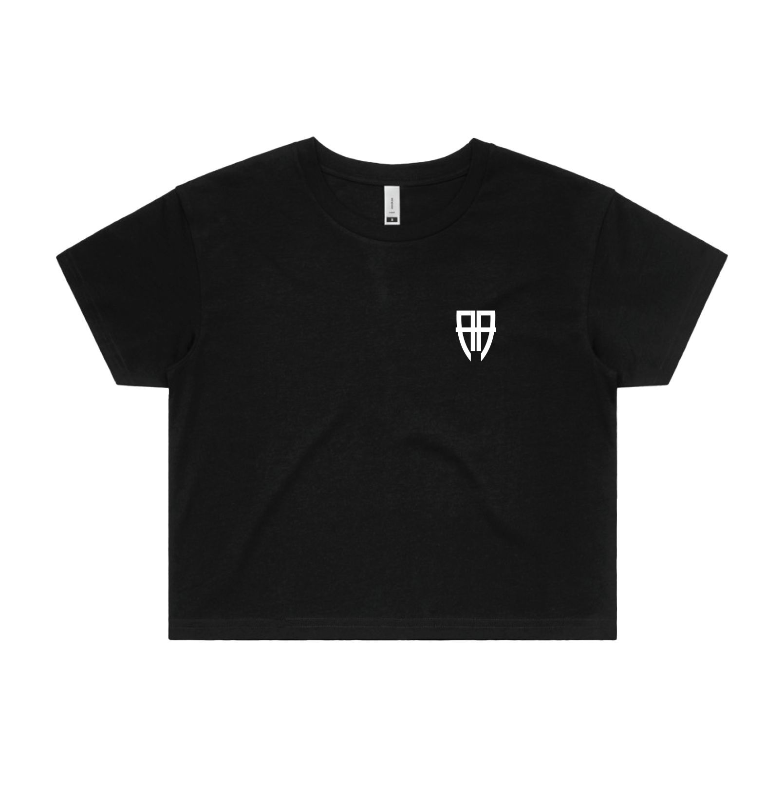 ARMOURED BLACK CROP TEE | ARMOURED MERCH