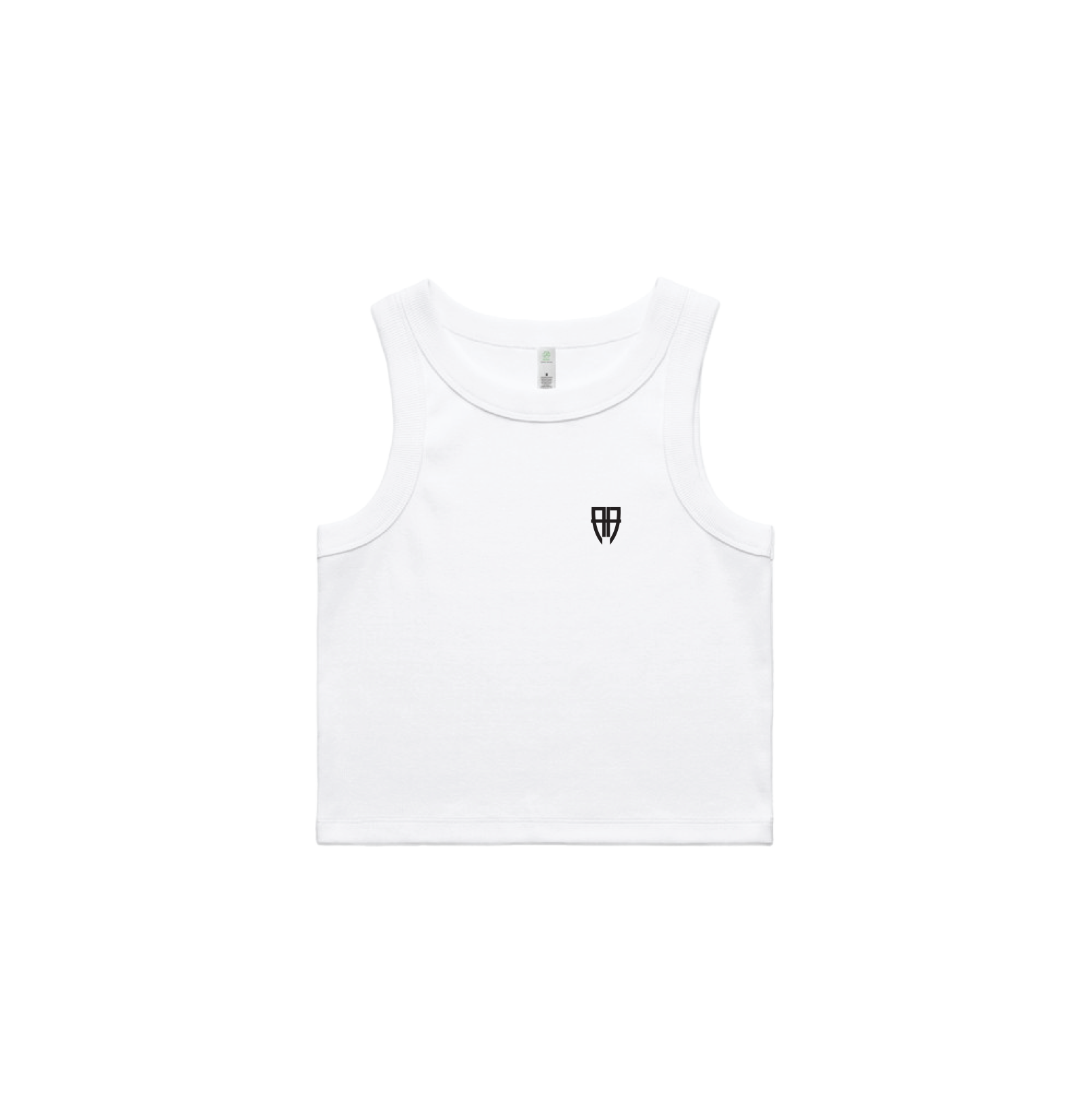 ARMOURED WHITE CROP TANK | ARMOURED MERCH