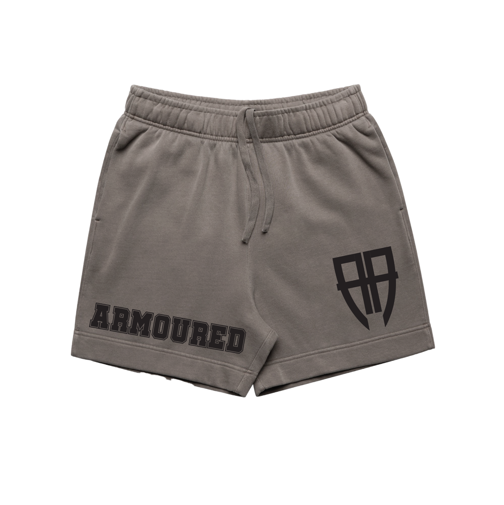 ARMOURED FADED GREY SHORTS | ARMOURED MERCH