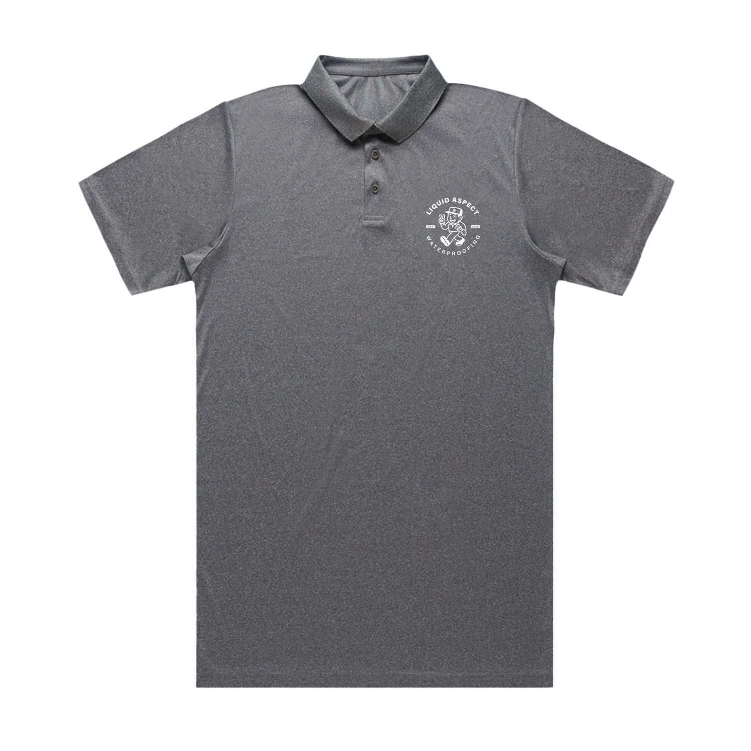 LIQUID ASPECT WATERPROOFING CHARACTER GRAPHITE ACTIVE POLO  | LIQUID ASPECT WATERPROOFING