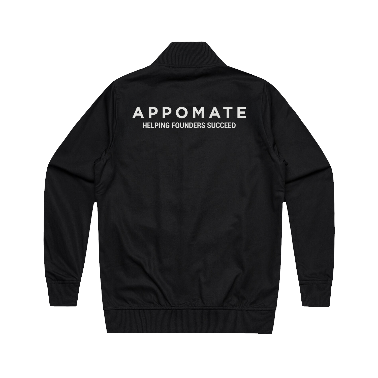 APPOMATE LOGO BLACK BOMBER JACKET | APPOMATE
