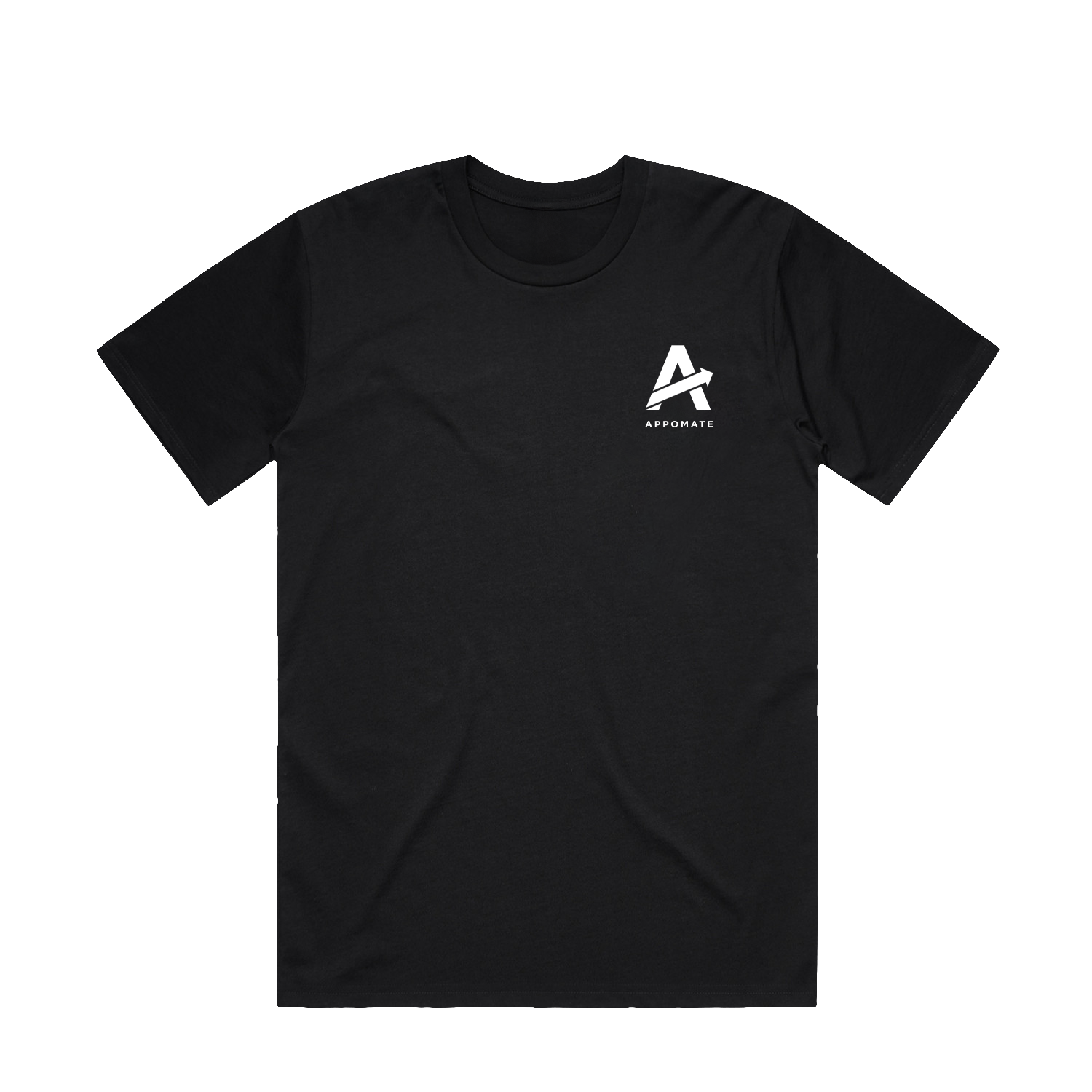 APPOMATE LOGO CLASSIC BLACK TEE | APPOMATE
