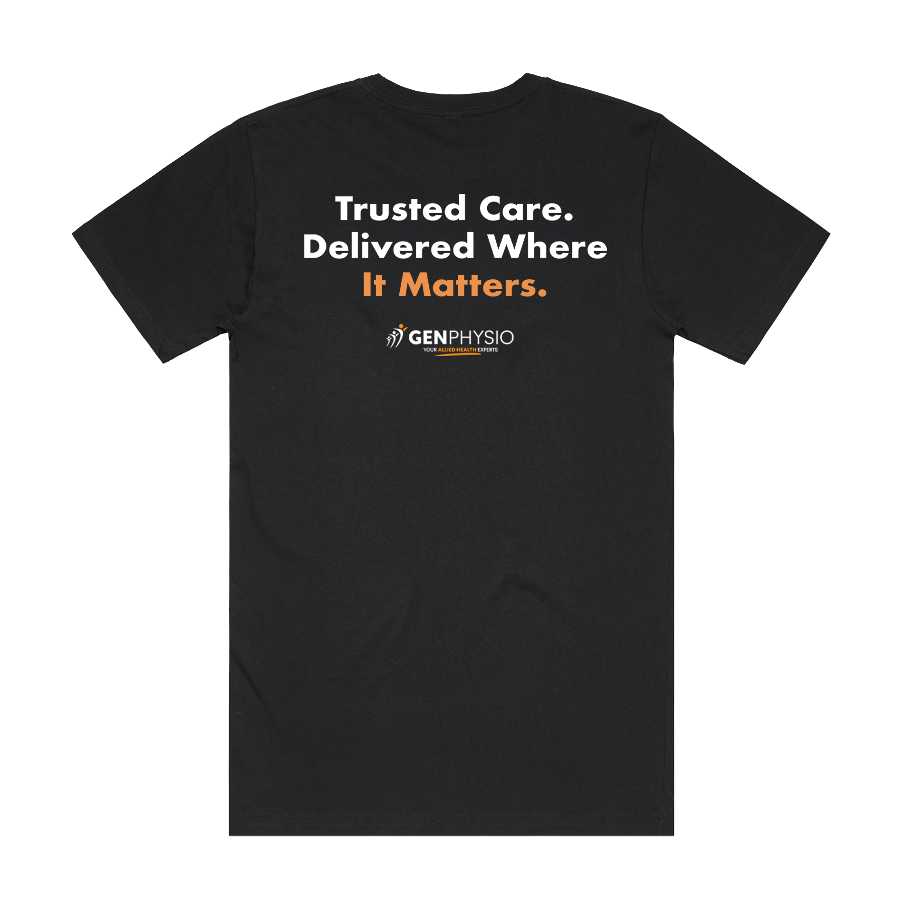 BRAND PROMISE BLACK BLOCK TEE | GENPHYSIO