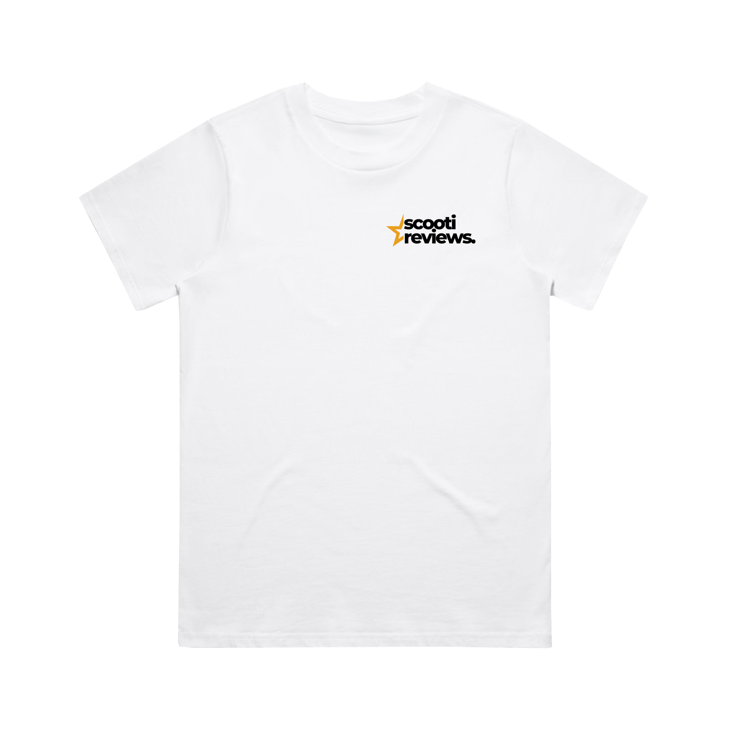 SCOOTI REVIEWS BLACK ROCKET WO'S CLASSIC WHITE TEE | SCOOTI REVIEWS