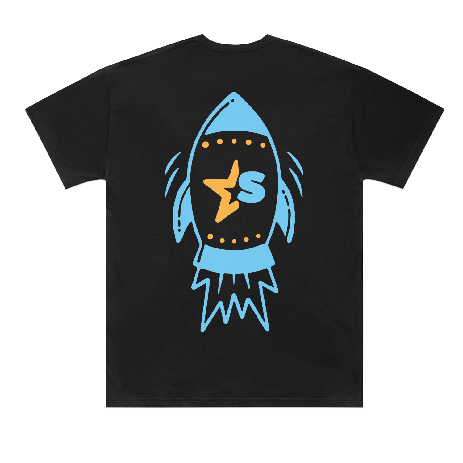 SCOOTI REVIEWS BLUE ROCKET CLASSIC OVERSIZED BLACK TEE | SCOOTI REVIEWS