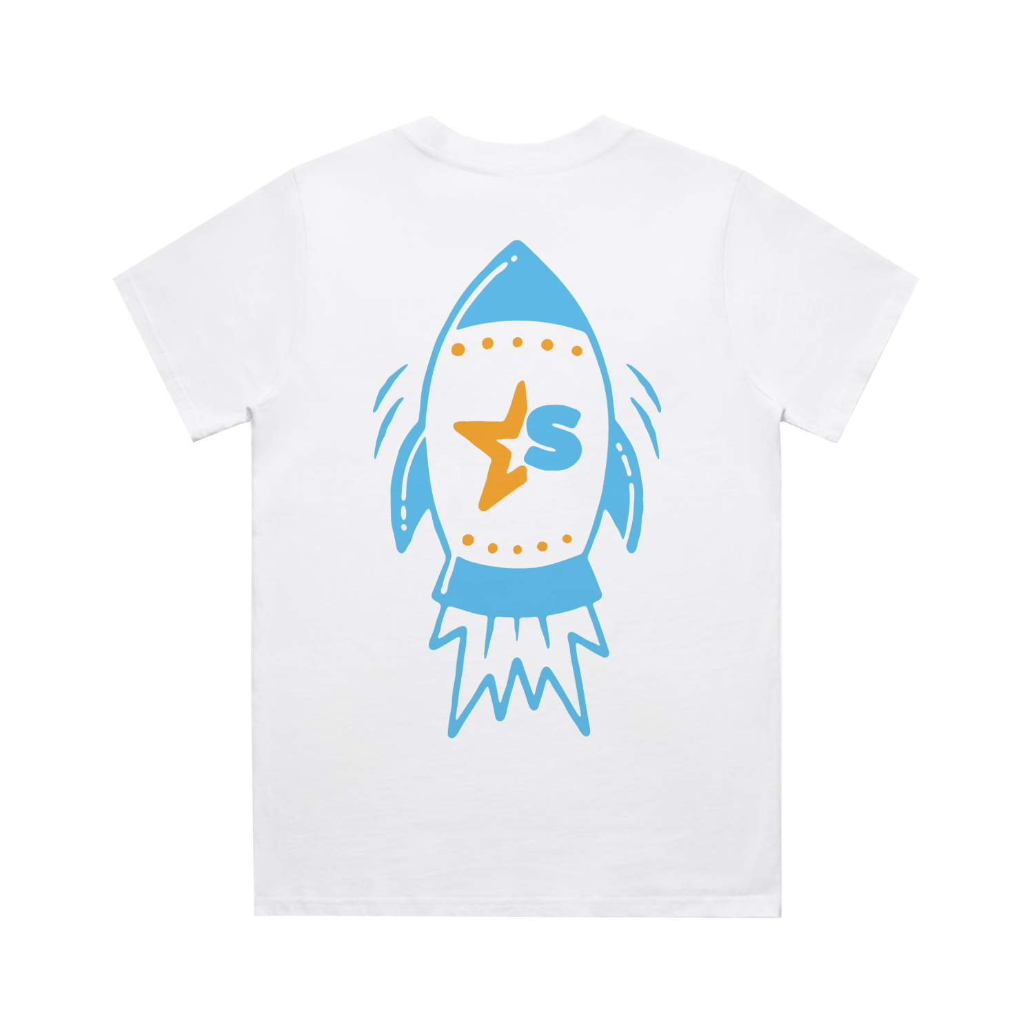 SCOOTI REVIEWS BLUE ROCKET WO'S CLASSIC WHITE TEE | SCOOTI REVIEWS