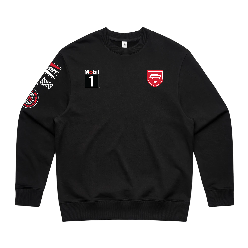 BARR AUTOMOTIVE LOGO HIT BLACK CREWNECK | BARR AUTOMOTIVE