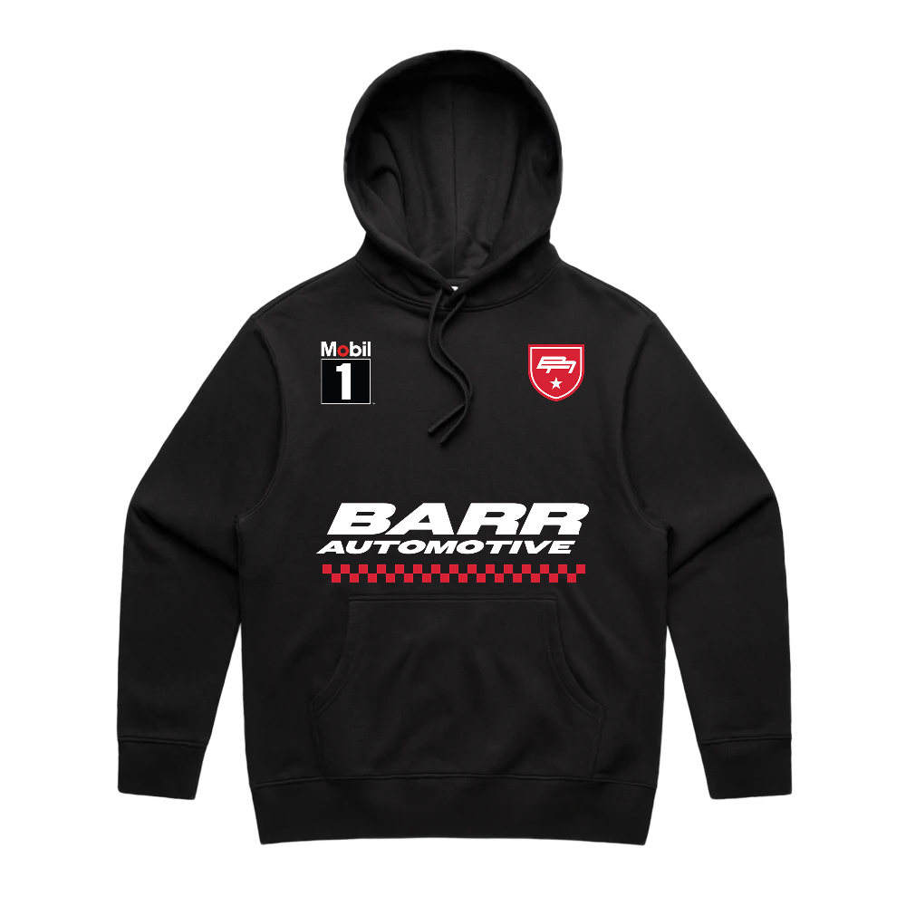 BARR AUTOMOTIVE RACING BLACK HOODIE | BARR AUTOMOTIVE