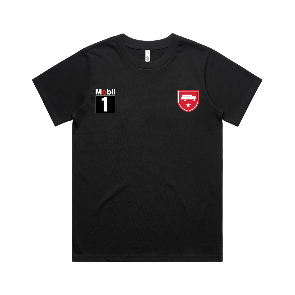 BARR AUTOMOTIVE RACING LOGO WOMEN'S CLASSIC BLACK TEE | BARR AUTOMOTIVE