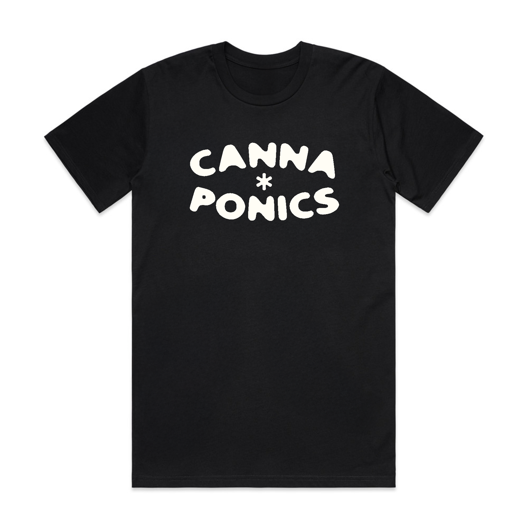 STAR BLACK TEE | CANNAPONICS