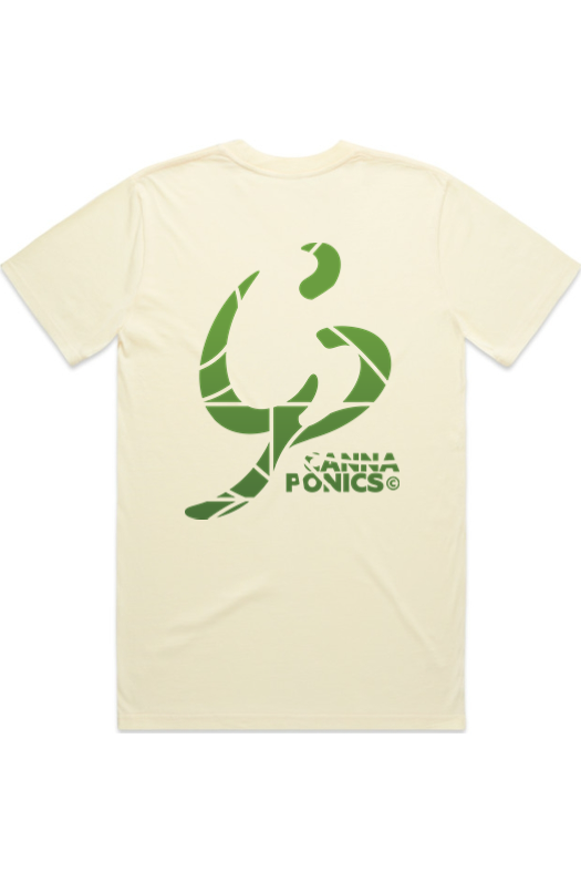 BIG C LOGO CREAM MENS TEE | CANNAPONICS