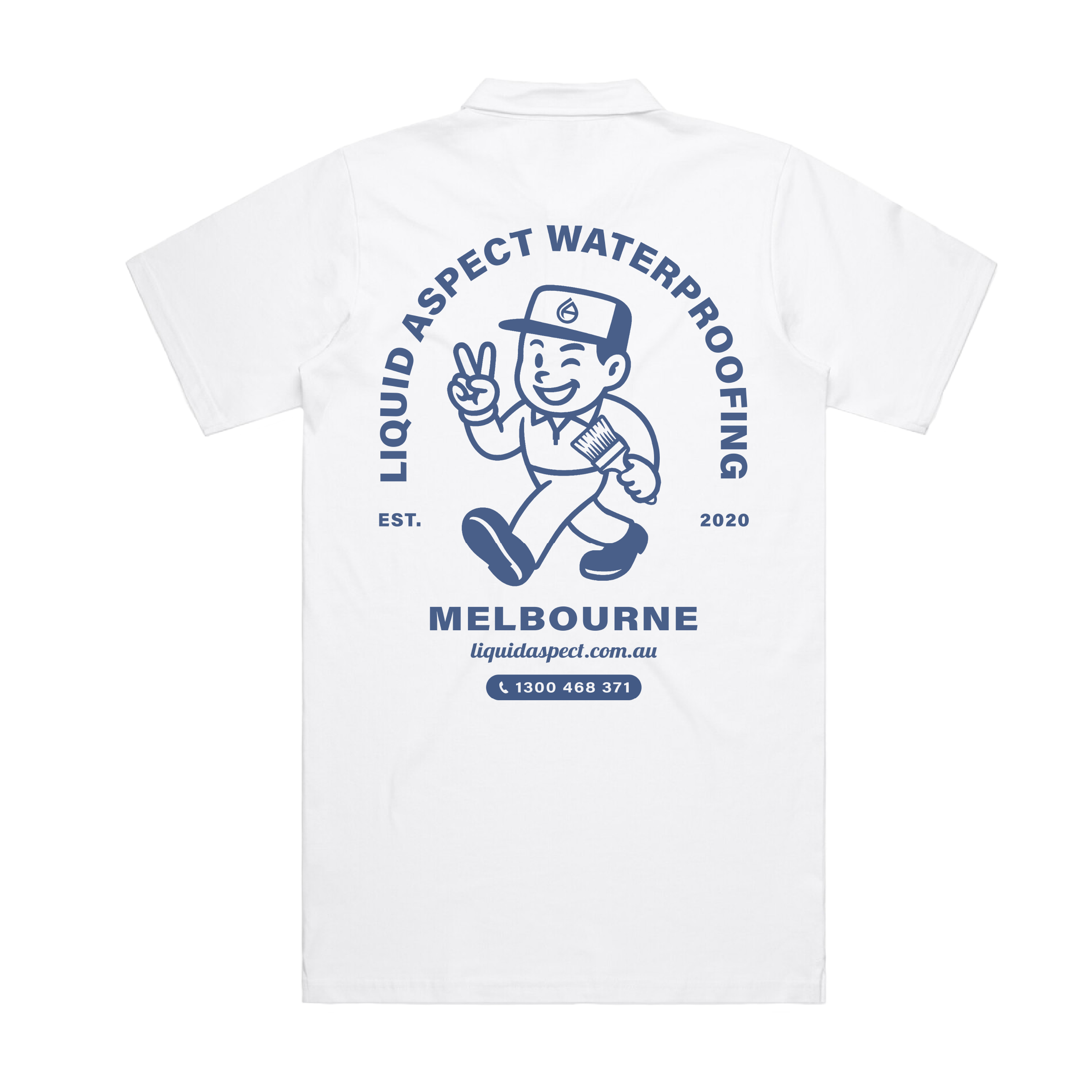 LIQUID ASPECT WATERPROOFING CHARACTER WHITE CHAD POLO  | LIQUID ASPECT WATERPROOFING