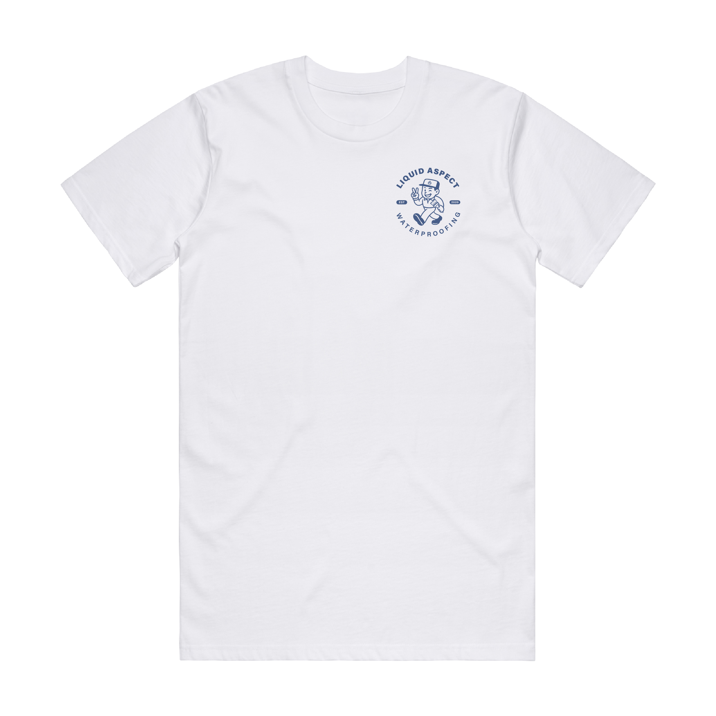 LIQUID ASPECT WATERPROOFING CHARACTER CLASSIC WHITE TEE | LIQUID ASPECT WATERPROOFING