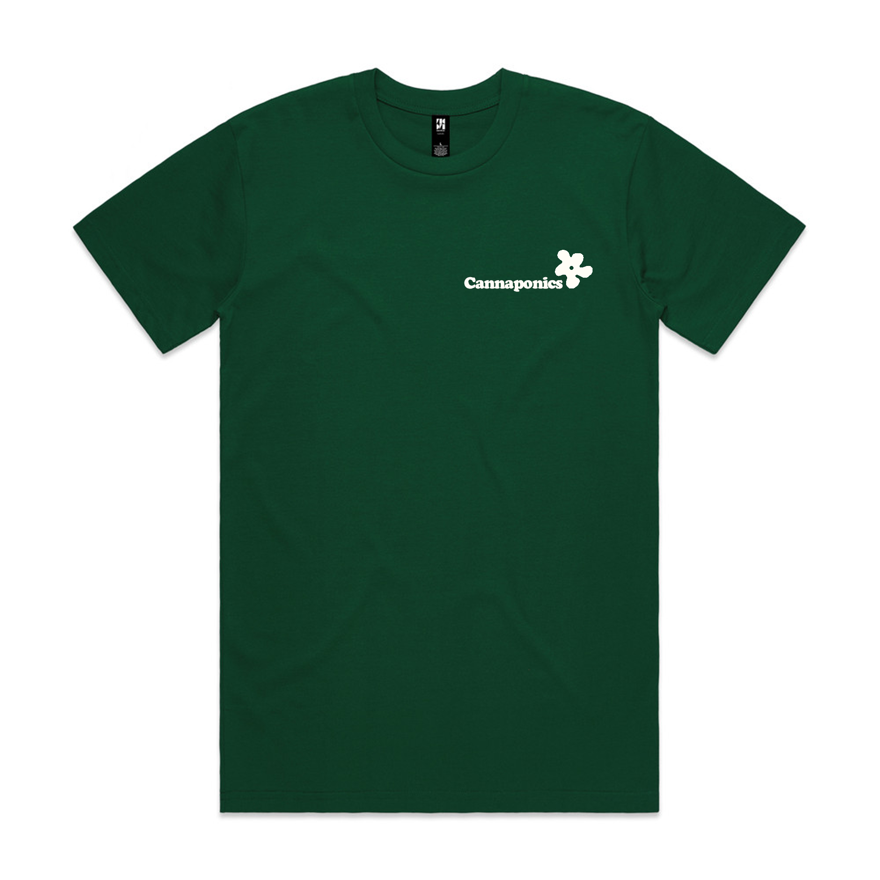 FLOWER GREEN TEE | CANNAPONICS