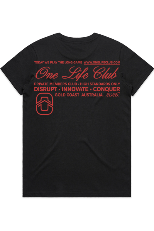 ONE LIFE CLUB GOLD COAST SUMMIT WO'S MAPLE BLACK TEE | ONE LIFE CLUB