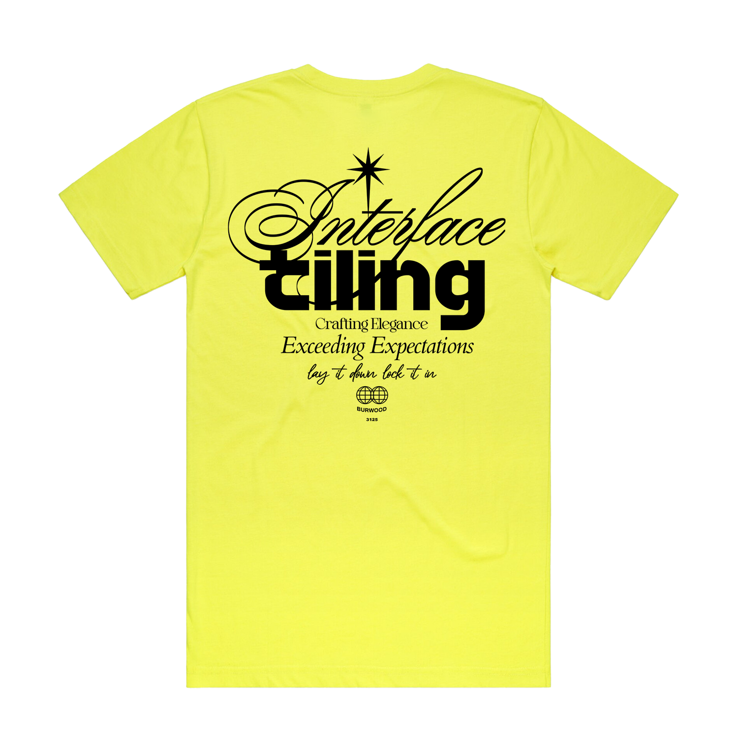 INTERFACE TILING SAFTEY YELLOW TEE | INTERFACE TILING