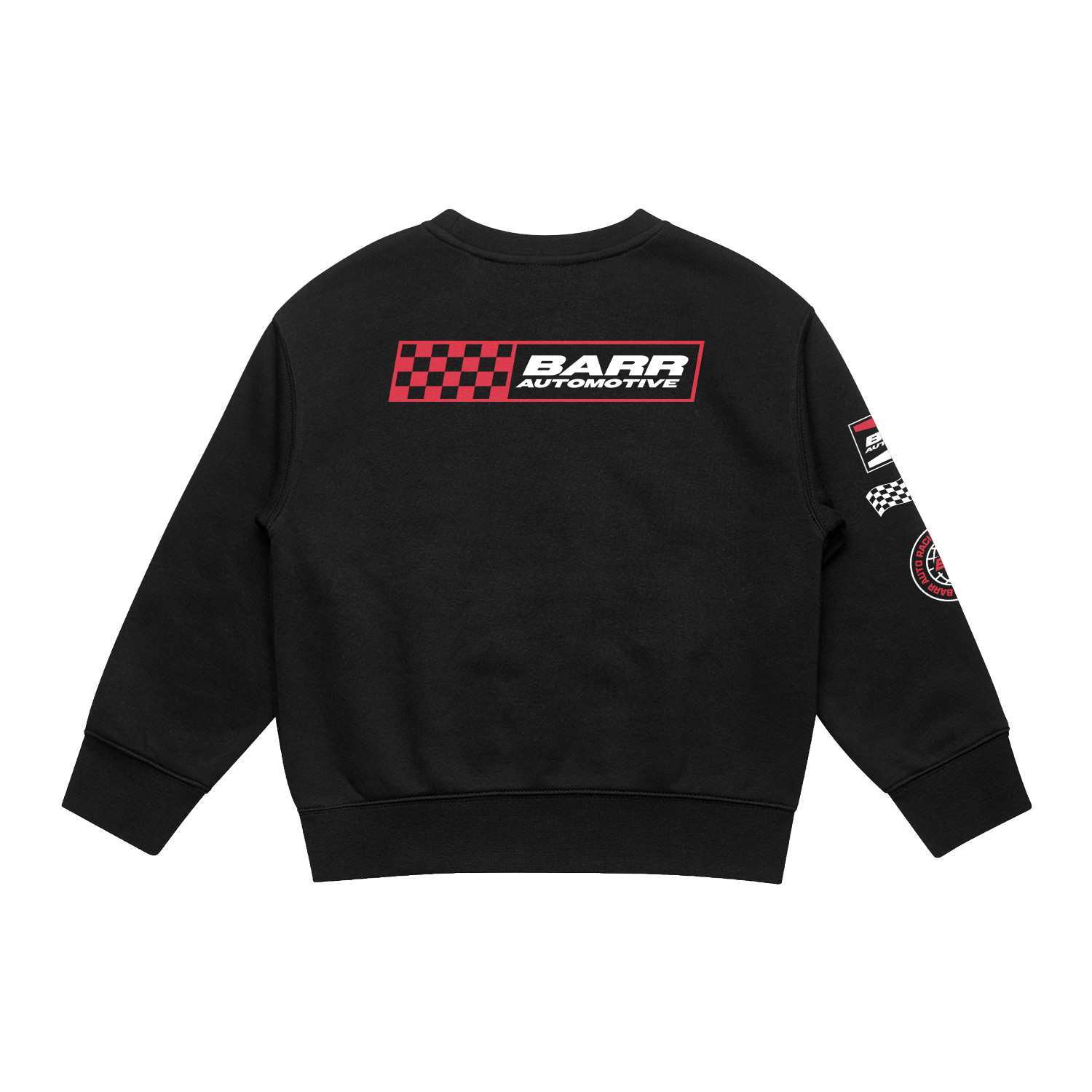 BARR AUTOMOTIVE LOGO HIT KIDS RELAX CREWNECK | BARR AUTOMOTIVE
