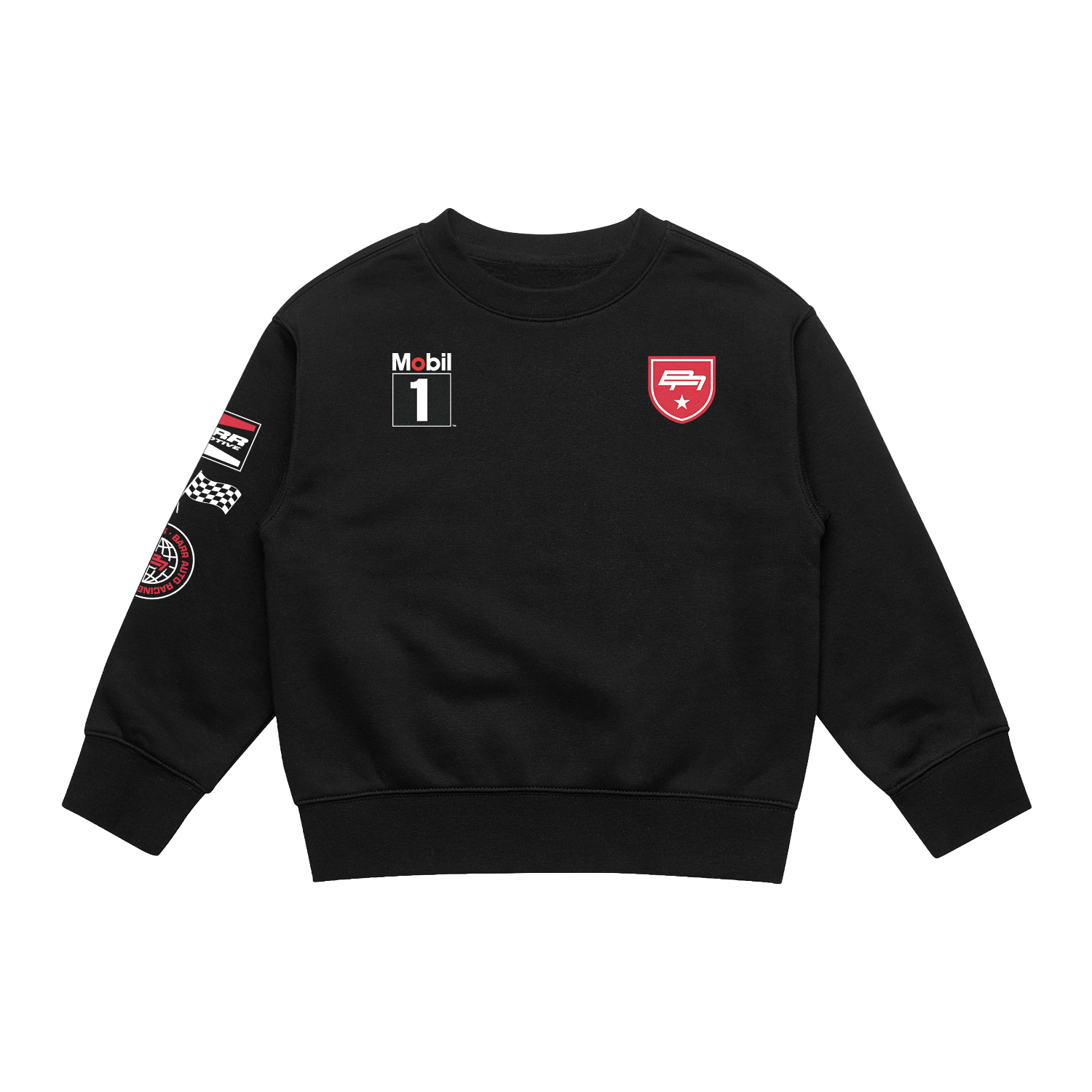 BARR AUTOMOTIVE LOGO HIT KIDS RELAX CREWNECK | BARR AUTOMOTIVE