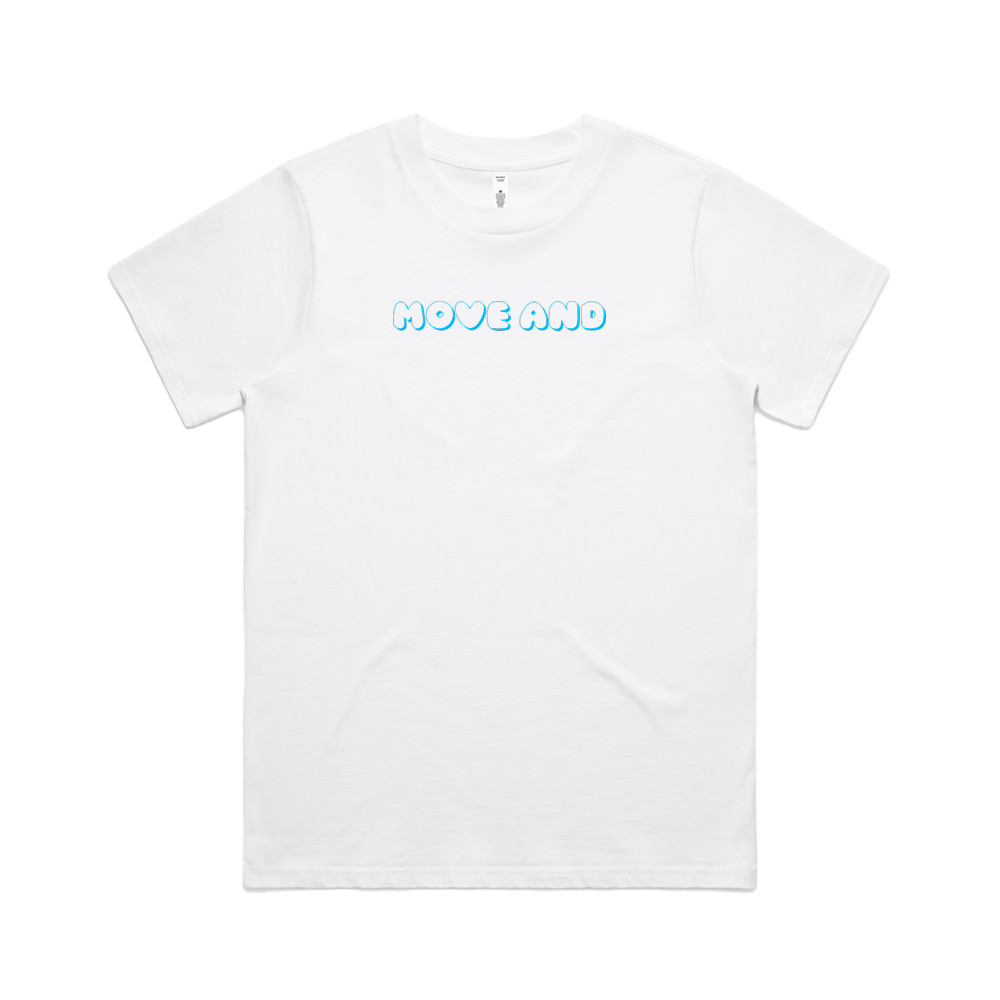 MOVE AND THRIVER LOGO WOMENS CLASSIC WHITE TEE | MOVE&