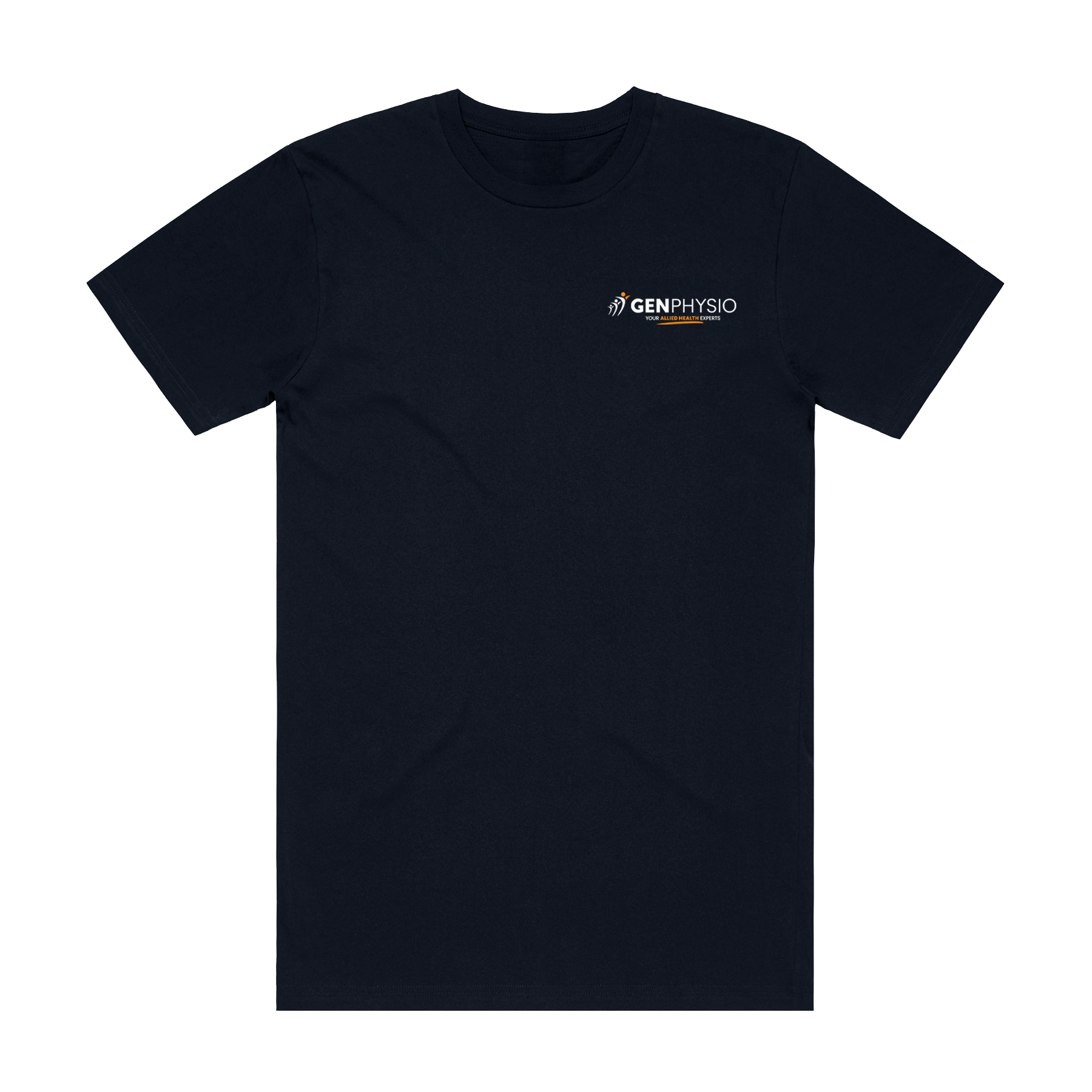 BRAND PROMISE NAVY STAPLE TEE | GENPHYSIO