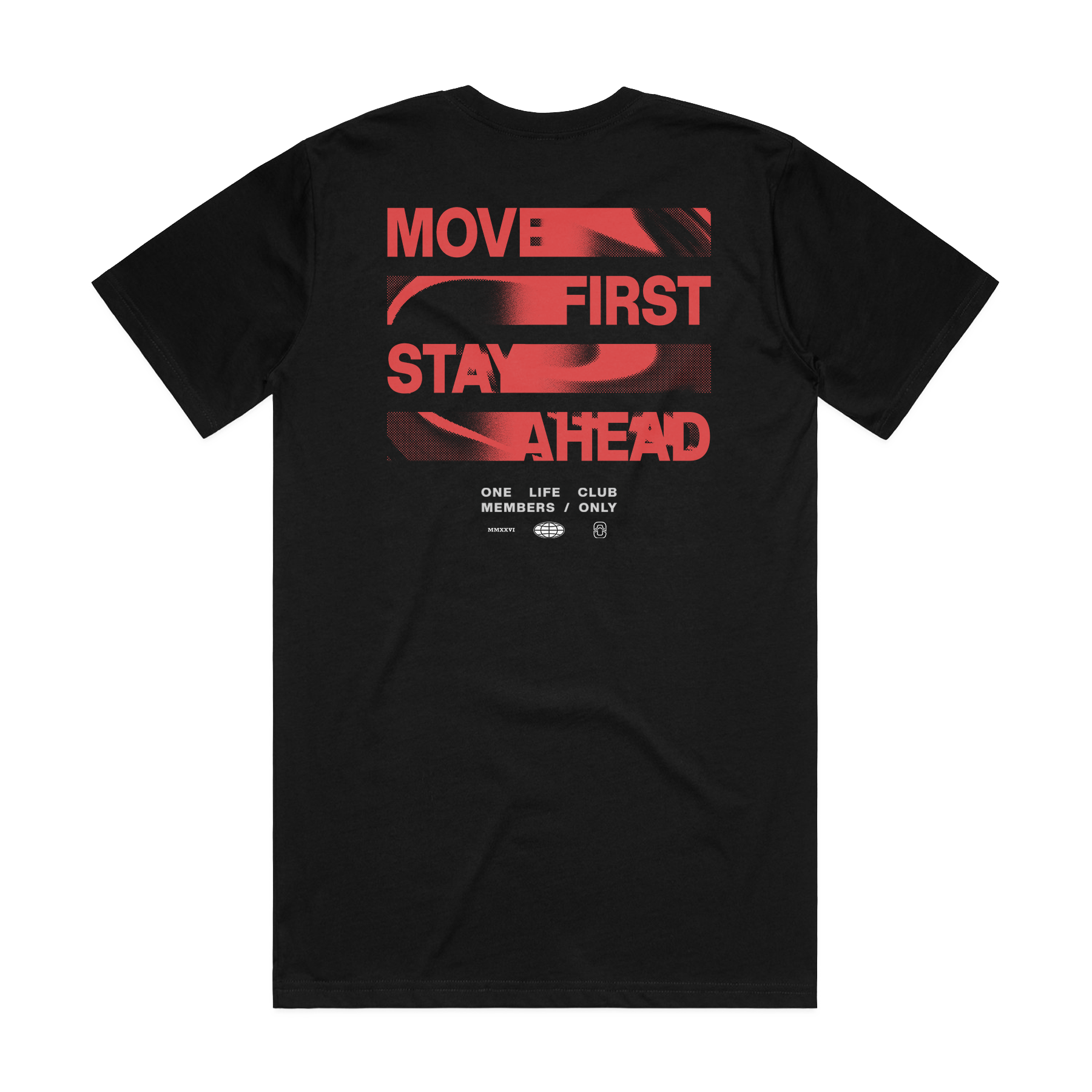 ONE LIFE CLUB MEMBERS ONLY CLASSIC BLACK TEE | ONE LIFE CLUB