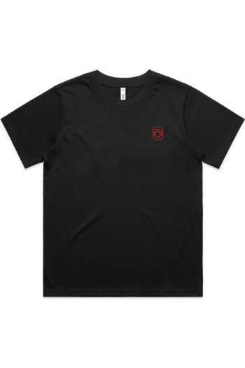 ONE LIFE CLUB LOGO WO'S CLASSIC MINUS BLACK TEE | ONE LIFE CLUB
