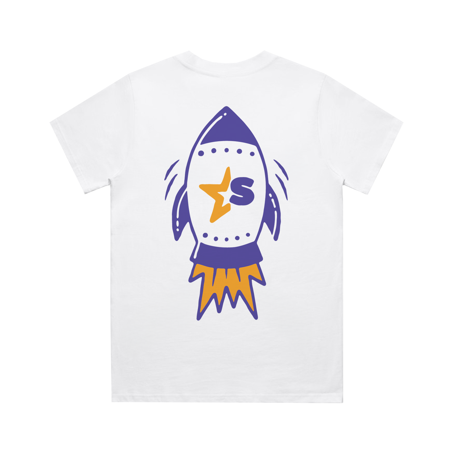 SCOOTI REVIEWS PURPLE ROCKET WO'S CLASSIC WHITE TEE | SCOOTI REVIEWS