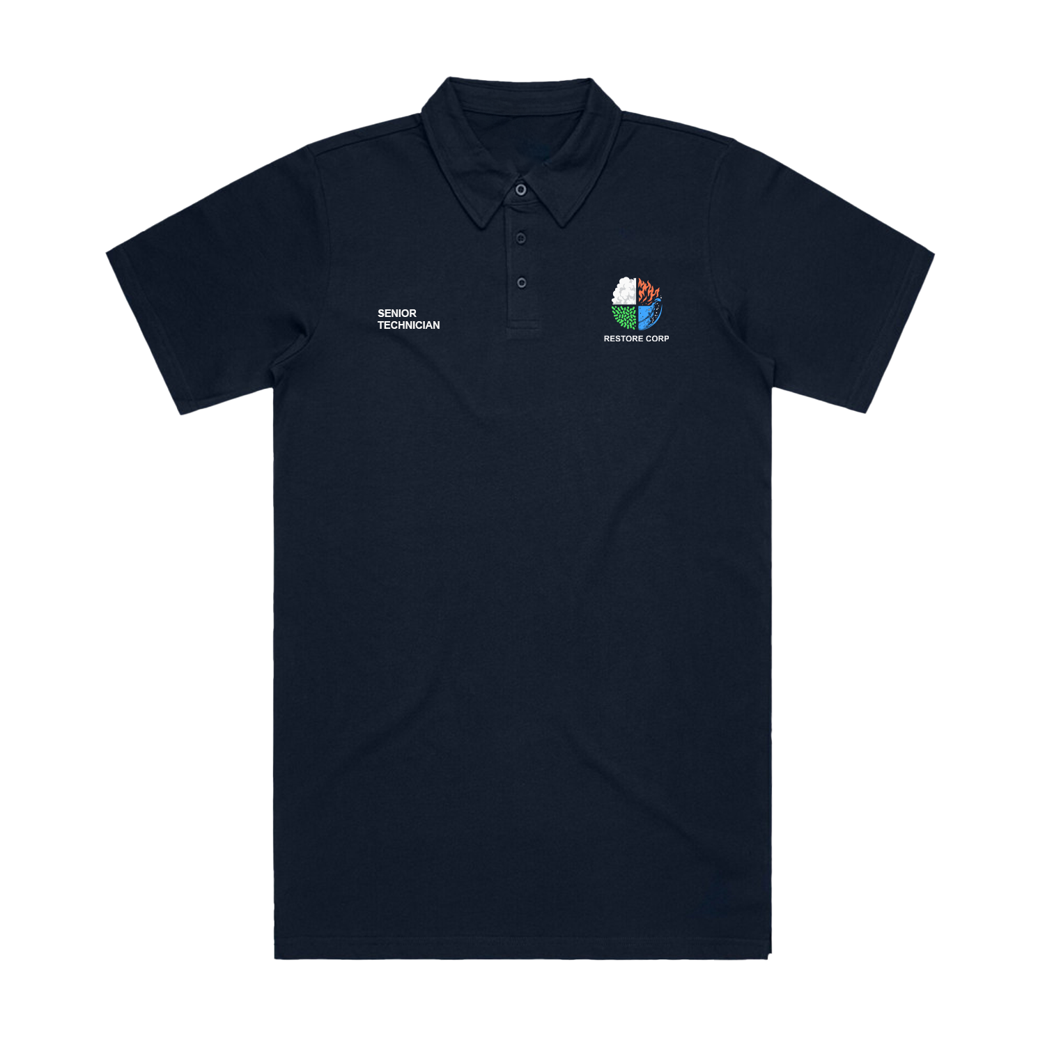 RESTORE CORP SENIOR TECHNICIAN NAVY CHAD POLO | RESTORE CORP