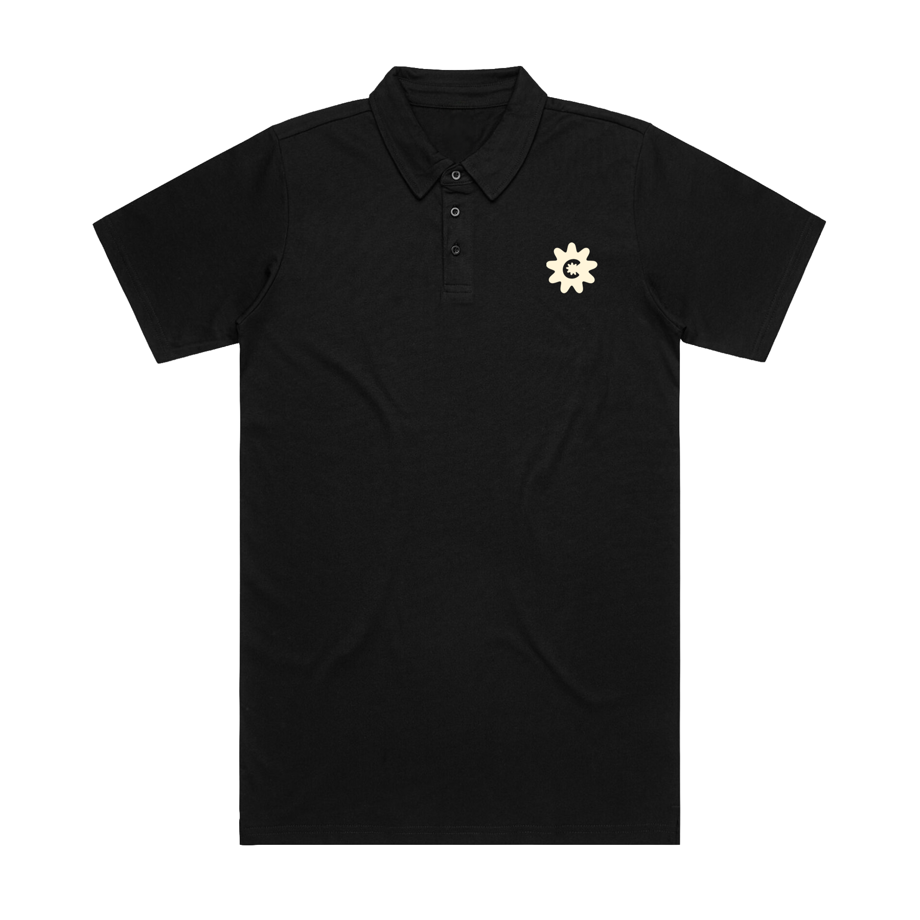 CANNAPONICS C LOGO BLACK CHAD POLO | CANNAPONICS