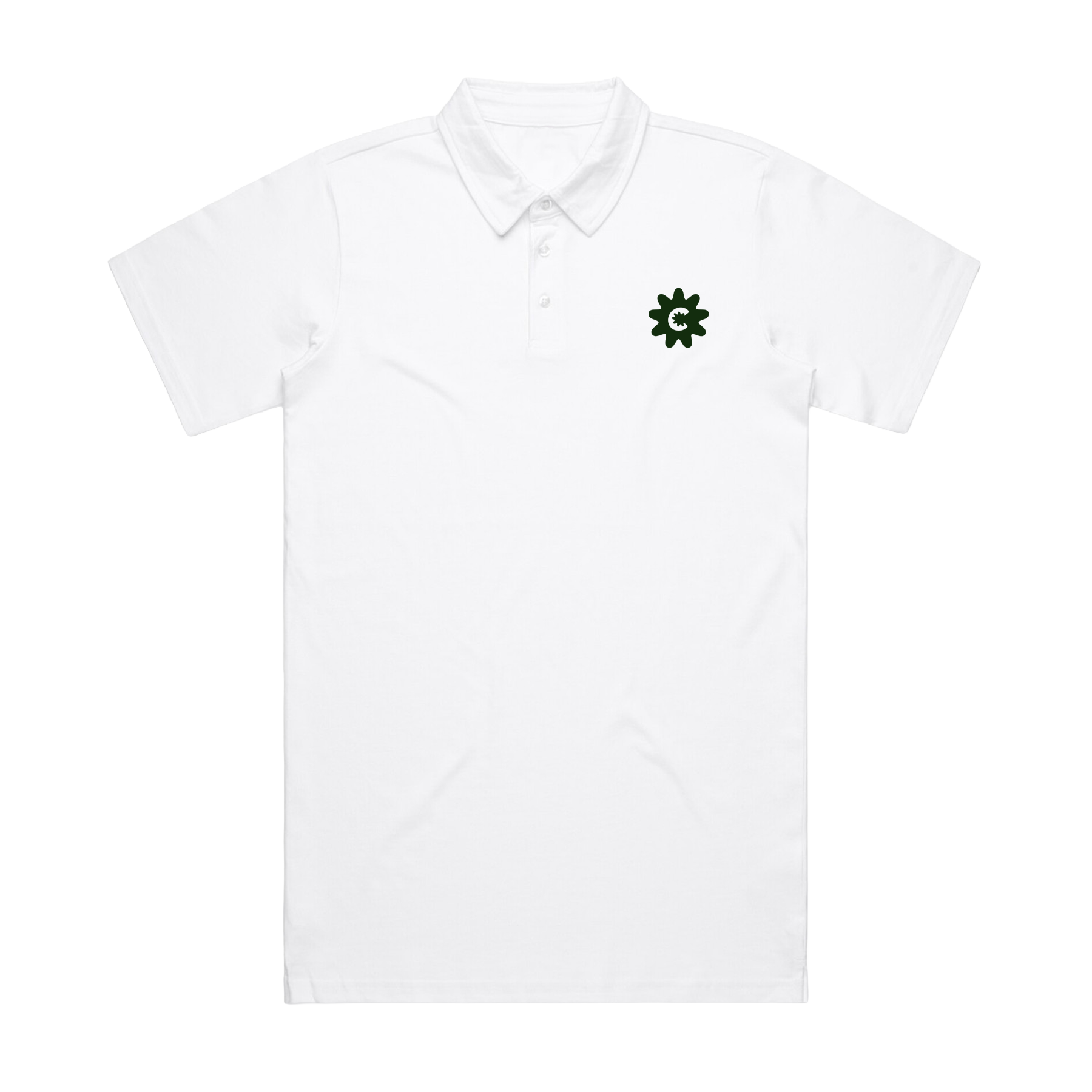 CANNAPONICS C LOGO WHITE CHAD POLO | CANNAPONICS