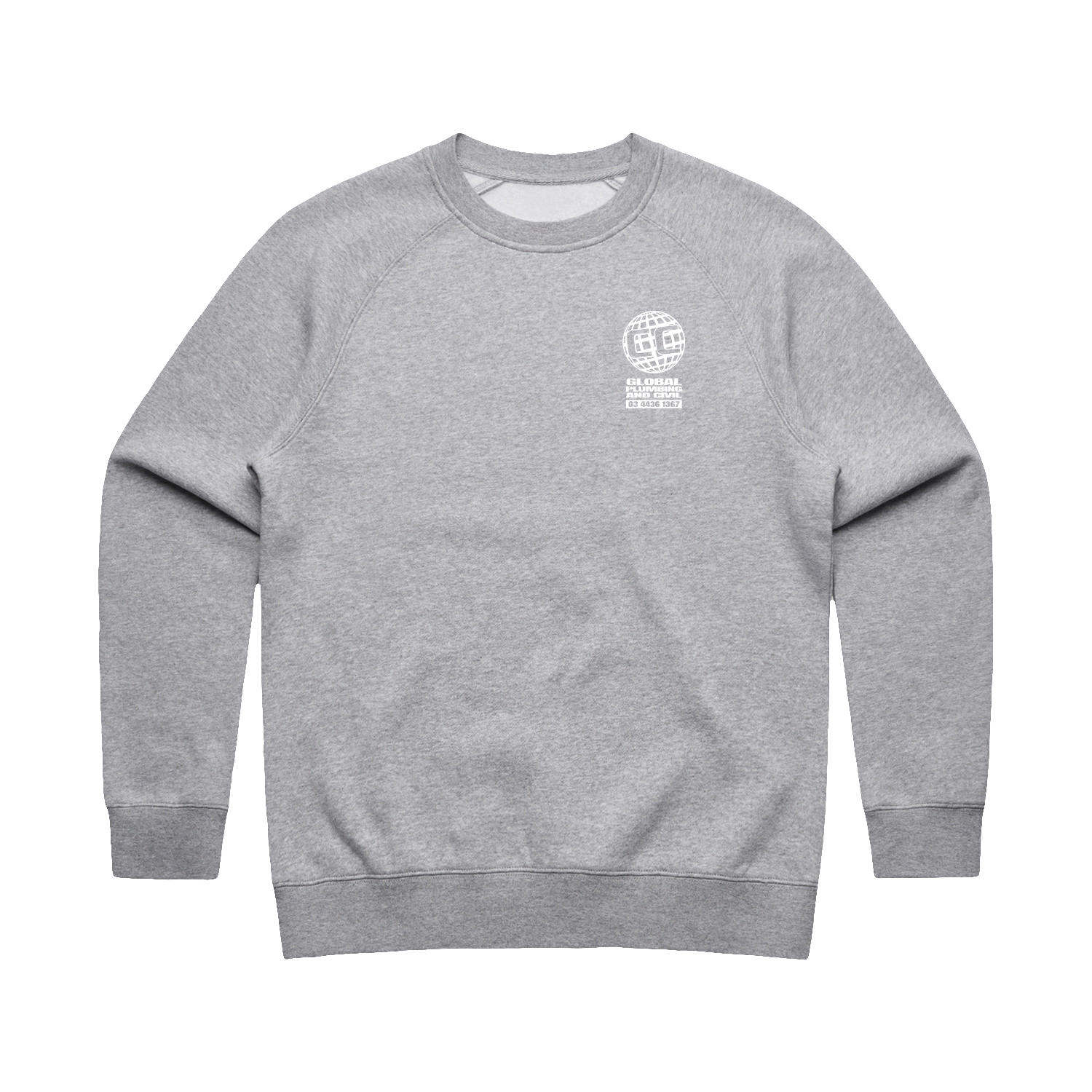 CC GLOBAL PLUMBING LOGO WO'S SUPPLY GREY CREW | CC GLOBAL PLUMBING