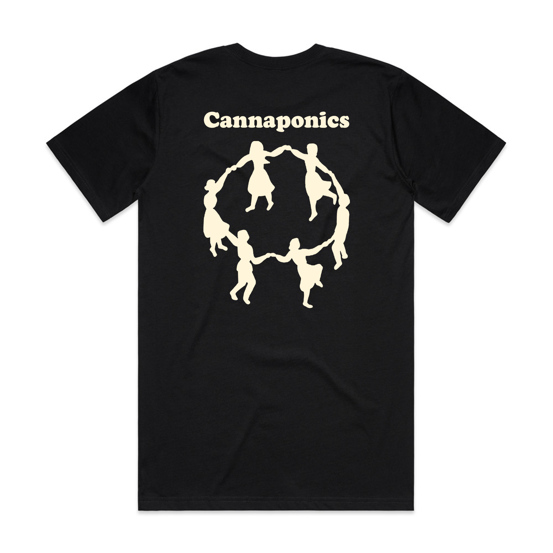 FLOWER BLACK TEE | CANNAPONICS