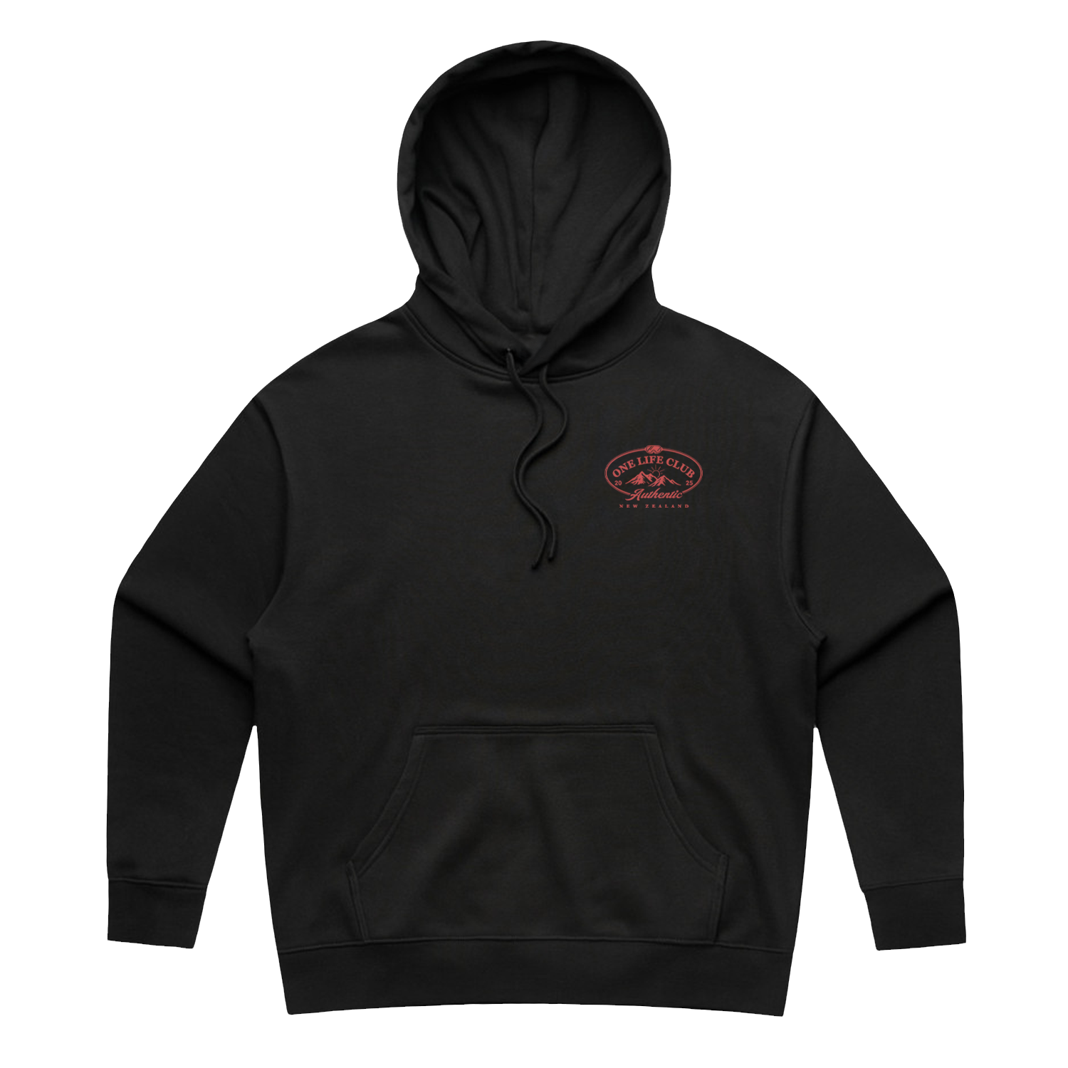 OLC NEW ZEALAND SUMMIT 2025 WO'S HEAVY BLACK HOOD | ONE LIFE CLUB
