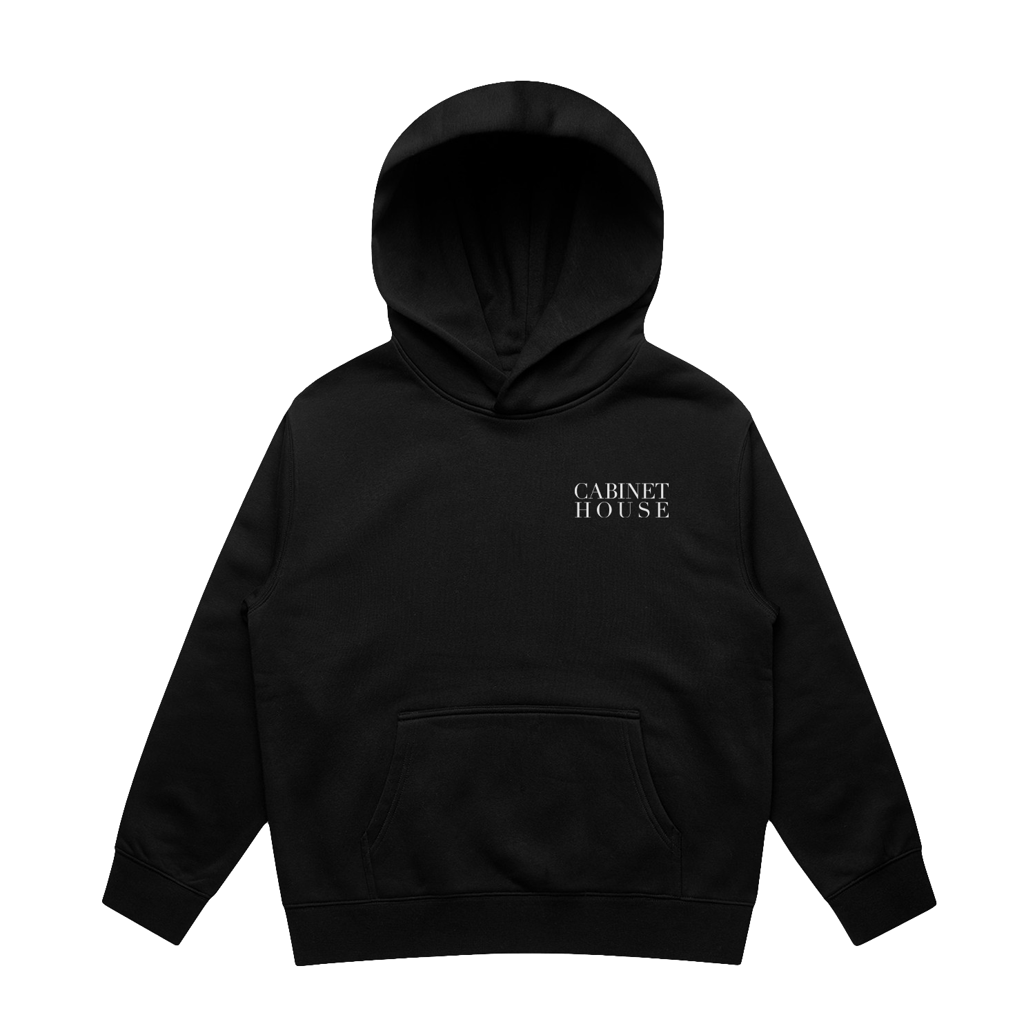 CABINET HOUSE LOGO BLACK YOUTH RELAX HOODIE | CABINET HOUSE