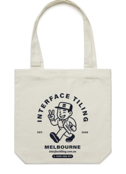 INTERFACE TILING CREAM BASIC TOTE  | INTERFACE TILING